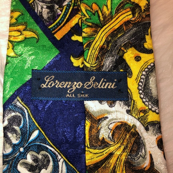 Lorenzo Selina 100% Silk Tie - Picture 4 of 4